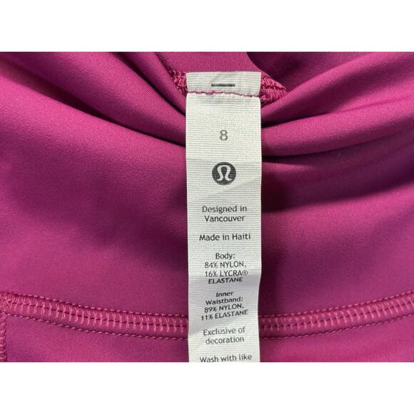Lululemon Base Pace HR Crop 23" Women's Size 6 Moonlit Magenta LW6BO1S New - Picture 3 of 14